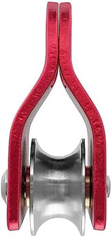 GM CLIMBING Micro Prusik Minding Pulley 25kN CE UIAA Certified 12mm Single Pulley Mobile Side Plates for Arborist Rigging Climbing Rescue