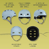 Retrospec Retrospec Dakota Bike Helmet - Skateboard Helmet Premium Protection Multi-Sport Bike, BMX, Skating, Scooter, and Skate Helmet