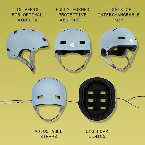 Retrospec Retrospec Dakota Bike Helmet - Skateboard Helmet Premium Protection Multi-Sport Bike, BMX, Skating, Scooter, and Skate Helmet