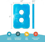Healthy Packers Ice Packs for Lunch Boxes & Coolers - Freezer Packs - Original Cool Pack | Cooler Accessories for Beach, Camping & Fishing | Slim & Long-Lasting Reusable Ice Pack for Cooler