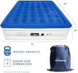 SoundAsleep Dream Series Luxury Air Mattress with ComfortCoil Technology & Built-in High Capacity Pump for Home & Camping- Double Height, Adjustable, Inflatable Blow Up, Portable - King Size