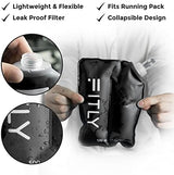 Soft Flask - Shrink As You Drink Soft Water Bottle for Hydration Pack - Folding Water Bottle Ideal for Running, Hiking, Cycling, Climbing & Rigorous Activity