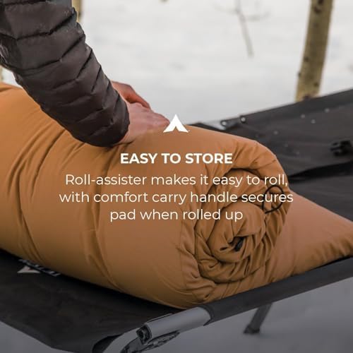 Teton Canvas Camp Pad, Sleeping Pad for Car Camping, Brown