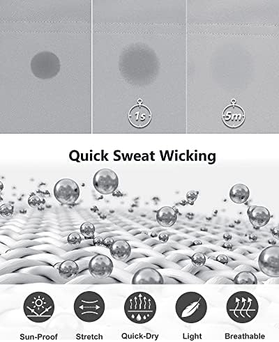 33,000ft Men's Golf Shorts 9" Dry Fit Stretch Golf Short UPF 50+ Lightweight Flat Front Golf Shorts with Pockets