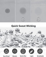 33,000ft Men's Golf Shorts 9" Dry Fit Stretch Golf Short UPF 50+ Lightweight Flat Front Golf Shorts with Pockets