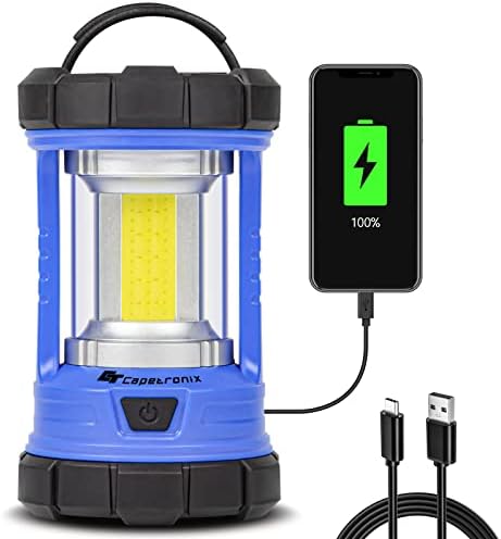 Camping Lantern, 3200LM LED Lanterns for Power Outages, 4600mAh Phone Charger & Rechargeable Lantern, 5 Light Modes Lantern Flashlight for Hurricane/Emergency/Storm, CT CAPETRONIX Camping Accessories