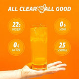 SEEQ Clear Whey Isolate Protein Powder, 22g Protein, Zero Lactose, Zero Sugar for Teens, Men, and Women, Healthy Juicy Protein with 25 Servings (Mango Pineapple)