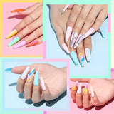 CANNI CC2 Gel Nail Polish Set, 30 Pcs 9ml White Pink Nude Blue Pastel Gel Polish Kit Soak Off LED Natural Nail Polish Set Nail Art Starter Manicure Salon DIY at Home