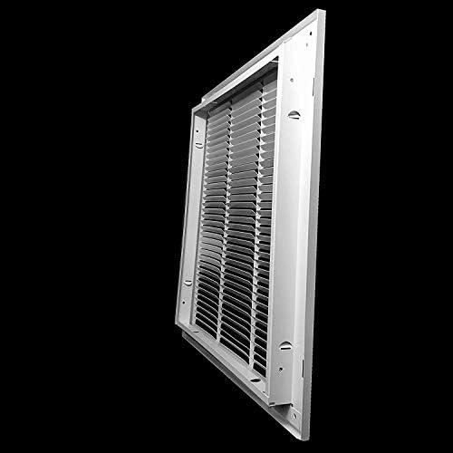 Fits 20x20 Duct Opening | Steel Return Air Filter Grille by Handua [Removable Door] for 1-inch Filters | Vent Cover Grill | White | HVAC Cold Air Intake Grille | Out Dim: 22 5/8"W X 22 5/8"H