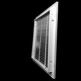 Fits 20x20 Duct Opening | Steel Return Air Filter Grille by Handua [Removable Door] for 1-inch Filters | Vent Cover Grill | White | HVAC Cold Air Intake Grille | Out Dim: 22 5/8"W X 22 5/8"H