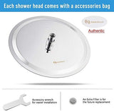 NearMoon Rain Shower Head, Ultra-Thin Design-Pressure Boosting, Awesome Some Experience, High Flow Stainless Steel Rainfall Head (12 Inch, Chrome Finish)