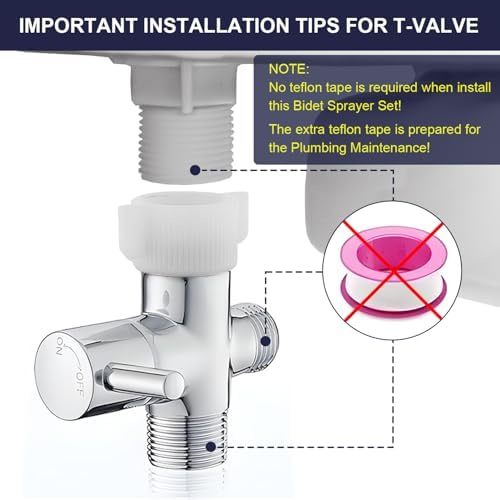 New Version Handheld Bidet Sprayer for Toilet, Premium Stainless Steel Bathroom Bidet Sprayer Set, Baby Cloth Diaper Sprayer with Superior Complete Bidet Spray Hoses Kit, Support Wall or Toilet Mount