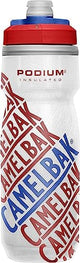 CamelBak Podium Chill Insulated Bike Water Bottle - Easy Squeeze Bottle - Fits Most Bike Cages - 21oz, Race Edition - Red