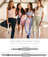 dabria Water Bottle Carrier Bag with Phone Pocket for Stanley 40/30 oz Tumbler Neoprene Water Bottle Holder Pouch with Adjustable Strap Bollus with Straw Cover & Carabiner for Stanley Cup Accessories