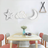 AUSAYE 3 PCS 3D Crescent Moon Light Cloud Led Star Lamp, Decorative Night Lights Room Decor NightLight for Kids Adults Birthday Baby Shower Party Christmas Gifts