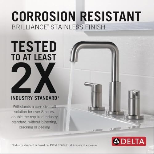Delta 35849LF-SS Nicoli Bathroom Faucet, Lever Handle, Stainless