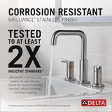Delta 35849LF-SS Nicoli Bathroom Faucet, Lever Handle, Stainless