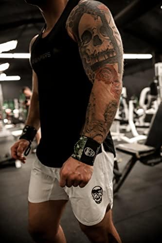 Gymreapers Weightlifting Wrist Wraps (IPF Approved) 18" Professional Quality Wrist Support with Heavy Duty Thumb Loop - Best Wrap for Powerlifting Competition, Strength Training, Bodybuilding