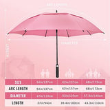 ZOMAKE Automatic Open Extra Large Golf Umbrella 51/54/62/68 Inch, Double Canopy Vented Windproof Oversize Stick Umbrellas for Rain