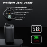 Moriko Portable Camping Shower, 6000mAh Rechargeable Shower Pump, Filtered Shower Head & 5 Gallons Foldable Bucket, Outdoor Shower for Hiking Beach, Travel, Pet Bath, Car Washing, Surf & Boat Cleaning