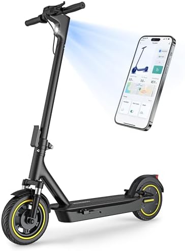 Electric Scooter for Adults, 8.5"/10" Tires, 19/22Mph, 350W/500W Motor, 21-28 Miles Range, Folding E-Scooter with Dual Suspension,APP(V1/SPRO/MAX/PRO)