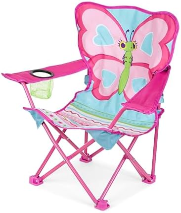 Melissa & Doug Sunny Patch Cutie Pie Butterfly Folding Lawn and Camping Chair