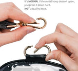 3 Pockets Clear Bag for Stadium Events with 2 Long Straps Sling Backpack Fanny Pack Concert Crossbody Purses for Women