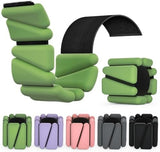 Wrist Weights, Ankle Weights for Women Men, Adjustable Wrist Weighted Bracelet for Home Gym Workout, Running, Yoga, Exercise, Strength Training, Set of 2 (1LB Each)