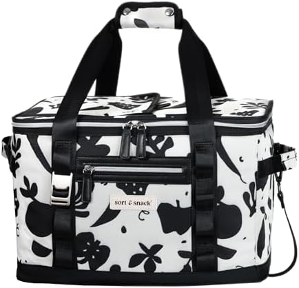 Sort & Snack Travel Cooler Bag - Fits up to 3 Sort & Snack Snacklebox - Perfect Insulated Soft Cooler Bags Collapsible Coolers for Travel and Road Trip Essentials for Adults