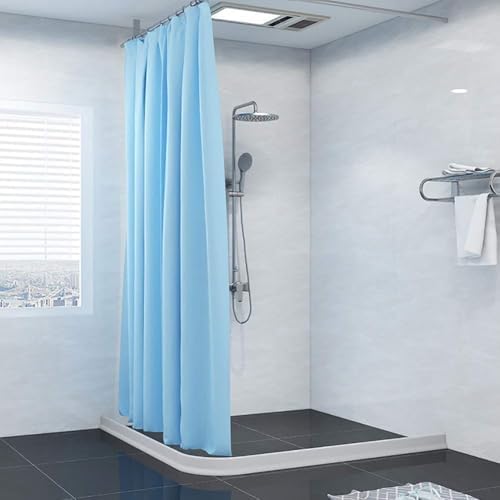 Duzzy 67 Inch Collapsible Shower Water Dam Shower Stopper Barrier and Retention System and Keeps Water Inside Threshold Dry and Wet Separation Suitable for Bathroom and Kitchen