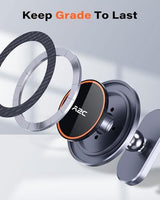 A2C Alloy Magnetic Golf Cart Phone Holder Compatible with MagSafe iPhone 16 Pro Max Plus 15 14 13 12 Mini Fits EZGO, Club Car, Yamaha, Icon, Golf Cart Accessories Essentials Gift for Friend Men Women