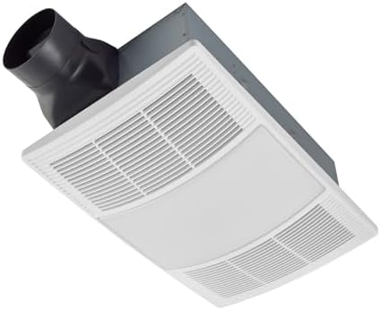Broan-NuTone BHFLED110 PowerHeat Bathroom Exhaust Fan, Heater, and LED Light Combination, 110 CFM