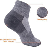 Merino Wool Ankle Socks, Men's Women's 90% Wool Athletic Thin Running Moisture Wicking Socks, 3 Pairs
