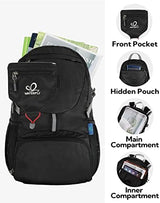 WATERFLY Small Lightweight Packable Backpack: 20l Ultra Light Foldable Travel Hiking Camping Daypack Day Pack for Man Woman