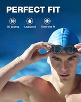 ZIONOR G1 Polarized Swimming Goggles for Unisex Adult Women Anti Fog 100% Anti UV Diving Goggles