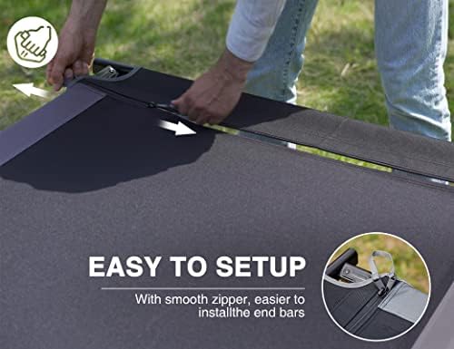 EVER ADVANCED Extra Wide Camping Cot for Adults Oversized XXL Sleeping Cots Folding Cot Bed with Carry Bag, 84.3" L x 41.9" W, Support to 550 lbs