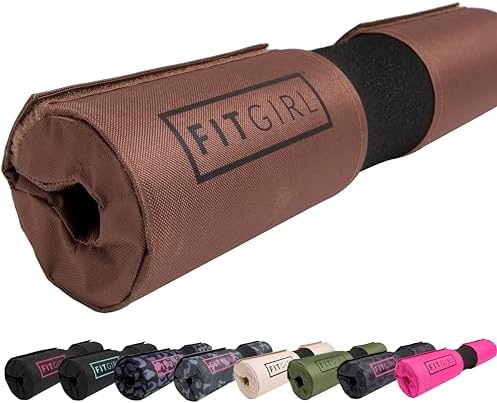 FITGIRL - Squat Pad and Hip Thrust Pad for Leg Day, Barbell Pad Stays in Place Secure, Thick Cushion for Comfortable Squats Lunges Glute Bridges, Olympic Bar and Smith Machine