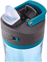 Contigo Ashland 2.0 Leak-Proof Water Bottle with Lid Lock and Angled Straw, Dishwasher Safe, Interchangeable Lid, Pack of 2, 24oz, Juniper/Sake