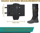 QOGIR Snake Gaiters for Hunting: Durable Snake Guards, Snake Gaiter Leggings for Men & Women, Snake Bite Protection for Lower Legs, Snake Proof Gaiters with Adjustable Size