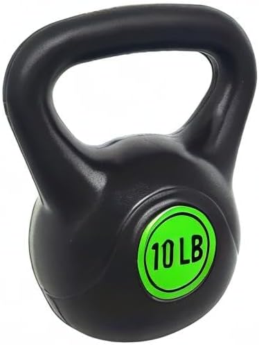 Wide Grip 3-Piece Kettlebell Exercise Fitness Weight Set, Include 5 lbs, 10 lbs, 15 lbs and 20 lbs, Set of 3 or Set of 4