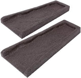 2 Pack Rubber Downspout Splash Block Rain Gutter Down Spout Drain Trays Brown