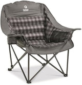 Guide Gear Oversized Extra Large Padded Camping Chair, Portable, Folding, Large Camp Lounge Beach Chairs for Outdoor, Adults, Men and Women, Heavy-Duty 400 Pound Capacity, with Cup Holder