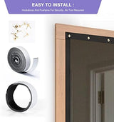 Titan Mall Fiberglass Magnetic Screen Door, Self Sealing & Heavy Duty Door Screen Magnetic Closure Keep Bugs Out, Retractable & Hands Free Door Screen 39" x 82"