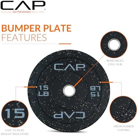CAP Barbell Rubber Olympic Bumper Plate | Multiple Options/Colors