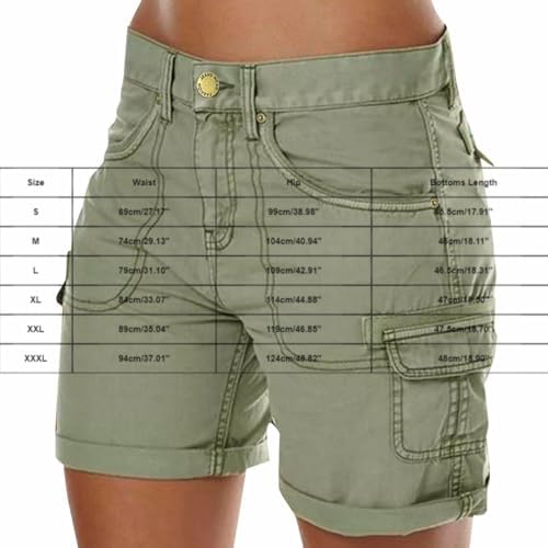 Women's Cargo Shorts Casual Summer High Waisted Casual Shorts for Women Trendy Summer Hiking Shorts Outdoor Outfits