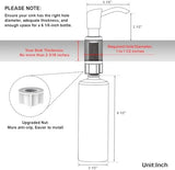 GAGALIFE Soap Dispenser for Kitchen Sink, ABS in Counter Soap Dispenser(Oil Rubbed Bronze), with 17 Ounce Large Pet Soap Bottle, Refill from The Top, Venetian Bronze