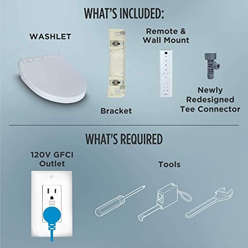 TOTO SW3036R#01 WASHLET K300 Electronic Bidet Toilet Seat, Cotton White