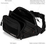 Tactical Fanny Pack Military Army Molle Edc Hip Waist Bag for Men Women 3.5L (Black)
