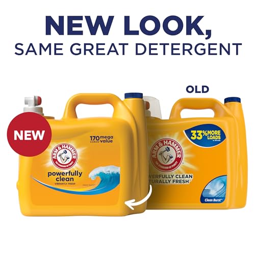 Arm & Hammer Clean Burst, 200 Loads Liquid Laundry Detergent, 200 fl oz