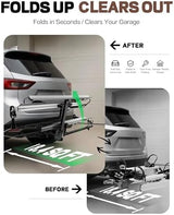 Young Hitch Mount Bike Rack with Ramp, 200 lbs. Capacity for 2 E-Bikes, Fat Tire and Standard, fits Cars, SUVs, RVs, Trailers with 2 Inch Receiver